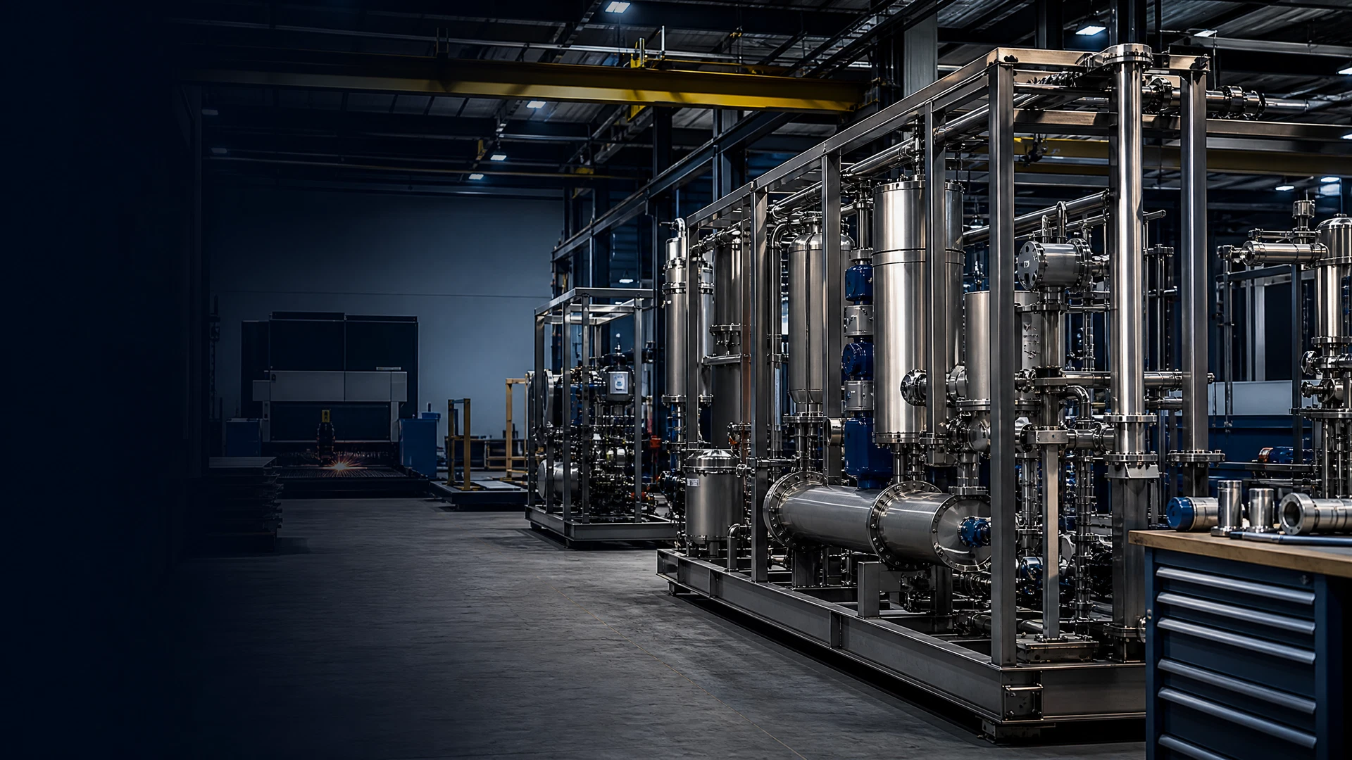 Industrial equipment fabrication and assembly environment